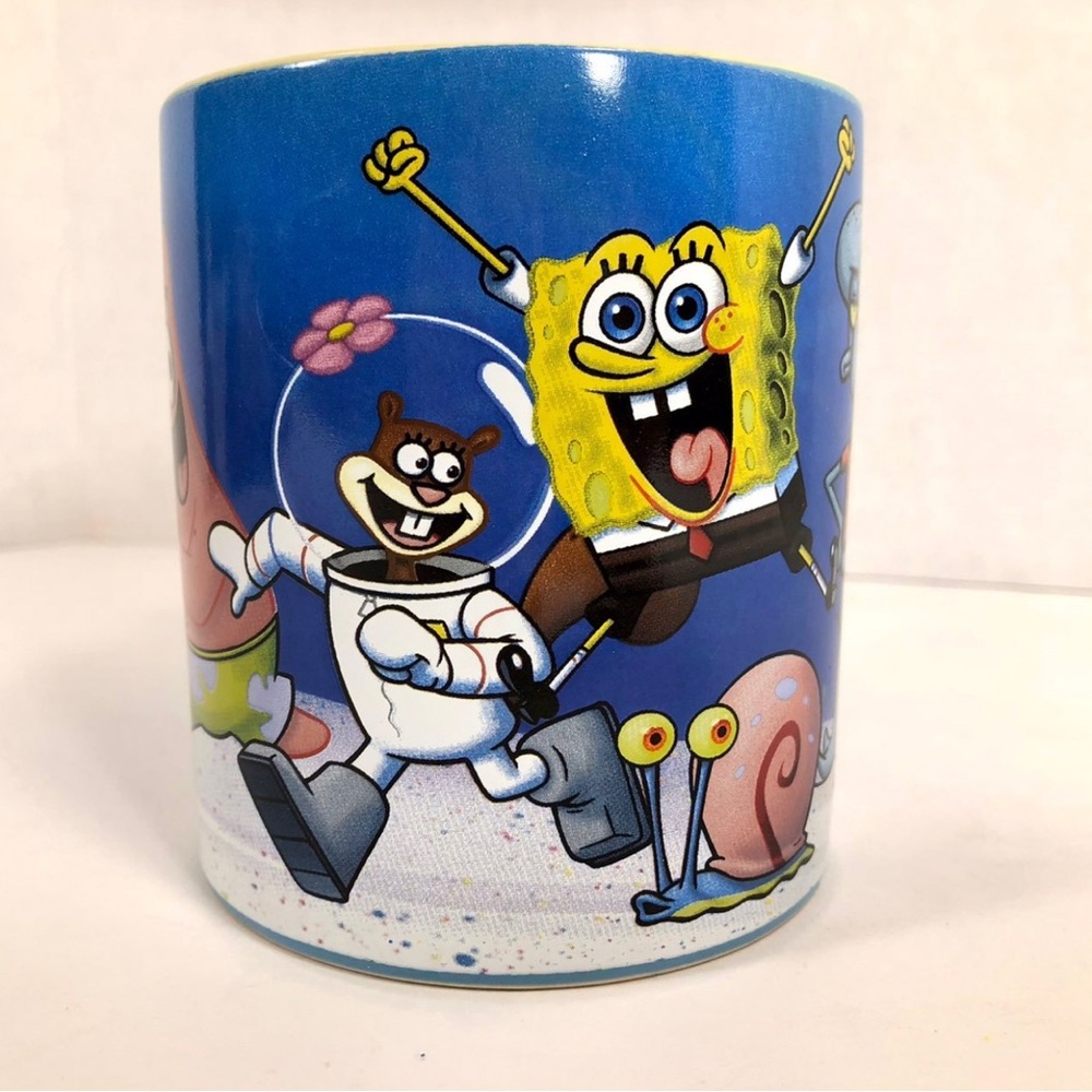 Nickelodeon Spongebob Coffee Mug 14oz w/ Patrick, Sandy, Squidward and Mr. Krabs